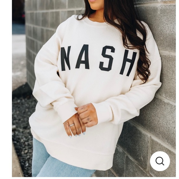 THE NASH Cozy Corded Crewneck [Cream] - Picture 3 of 3